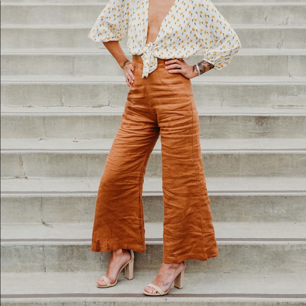 Faithful the brand flowy orange pants